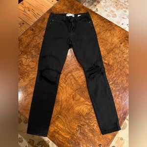 Garage jeggings jeans, ripped. Black 9